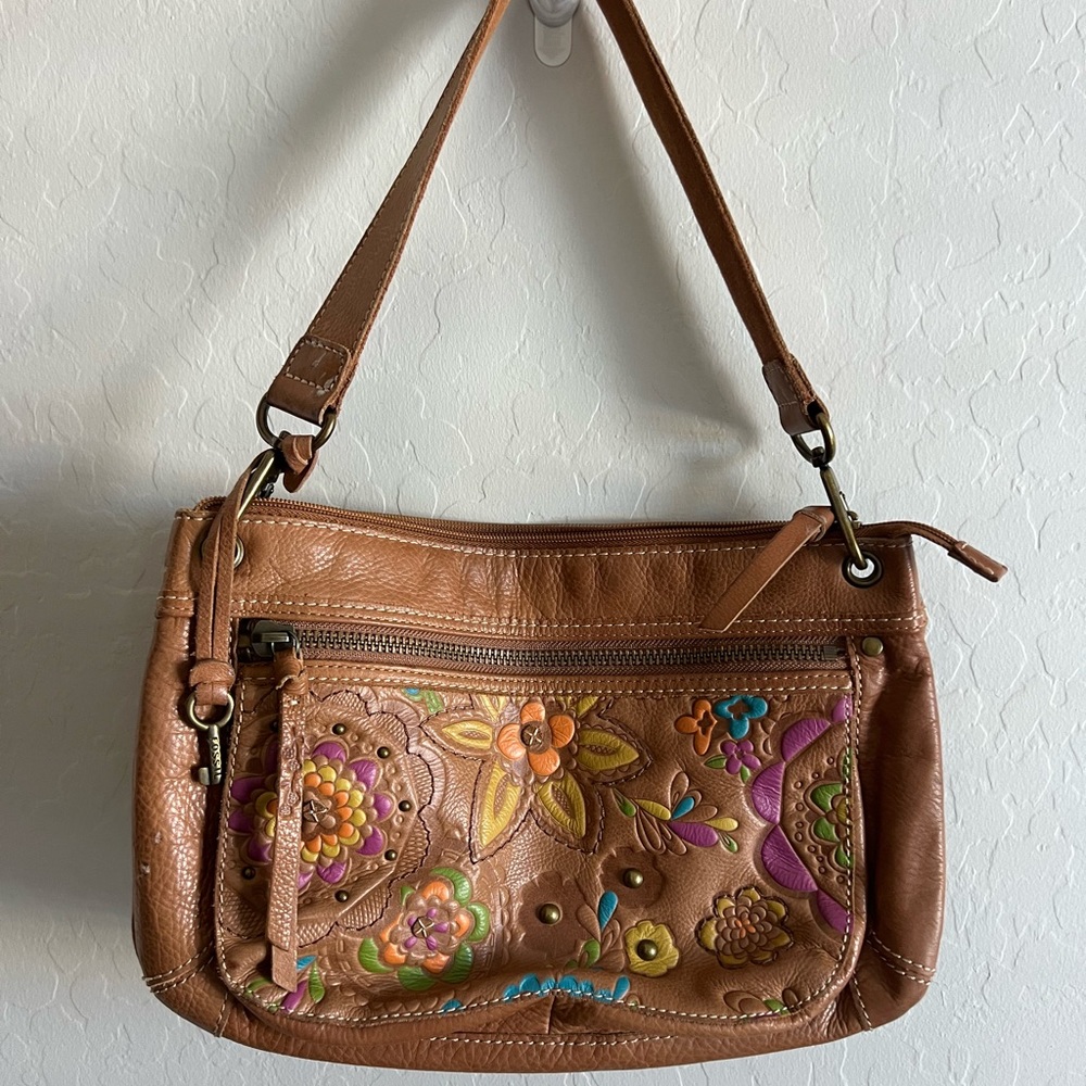 Vintage Floral Fossil Purse